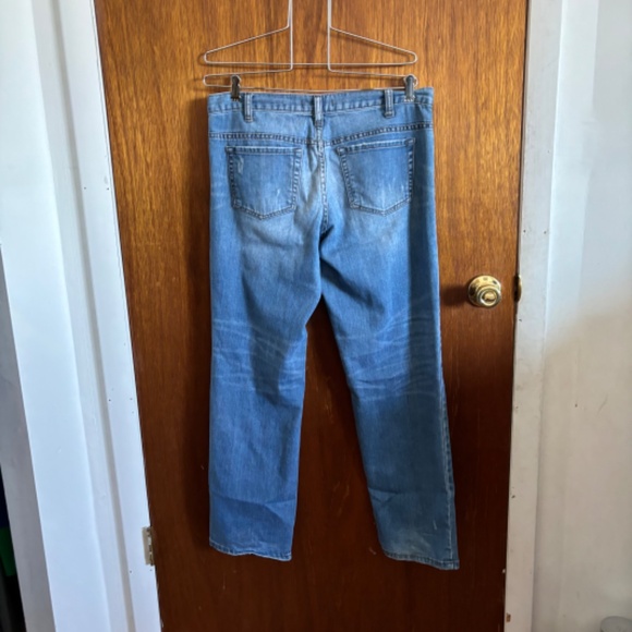 Free People Distressed Blue Jeans SZ 29 29 1/2 inseam - Picture 3 of 6